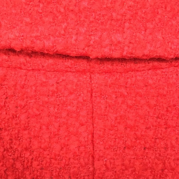 Boden red orange tweed statement blazer snap 10 - Picture 5 of 10